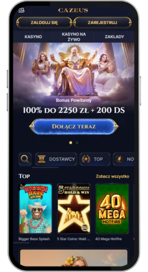 Bonus powitalny w Cazeus