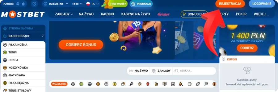 Oficjalna strona kasyna