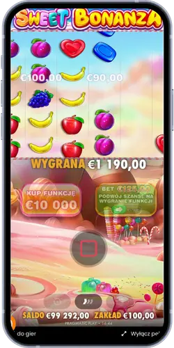 Wygrana 1190 euro Sweet Bonanza